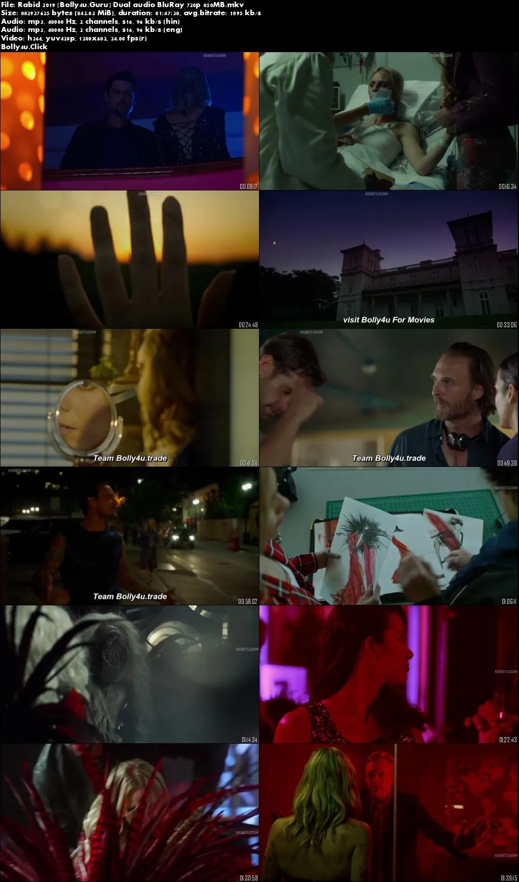 Rabid 2019 BluRay 400MB Hindi Dual Audio 480p Download