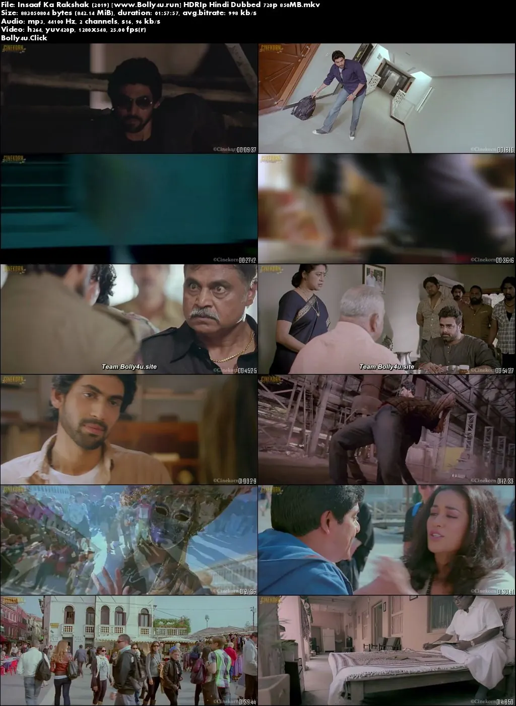 Insaaf Ka Rakshak 2019 HDRip 850MB Hindi Dubbed 720p Download