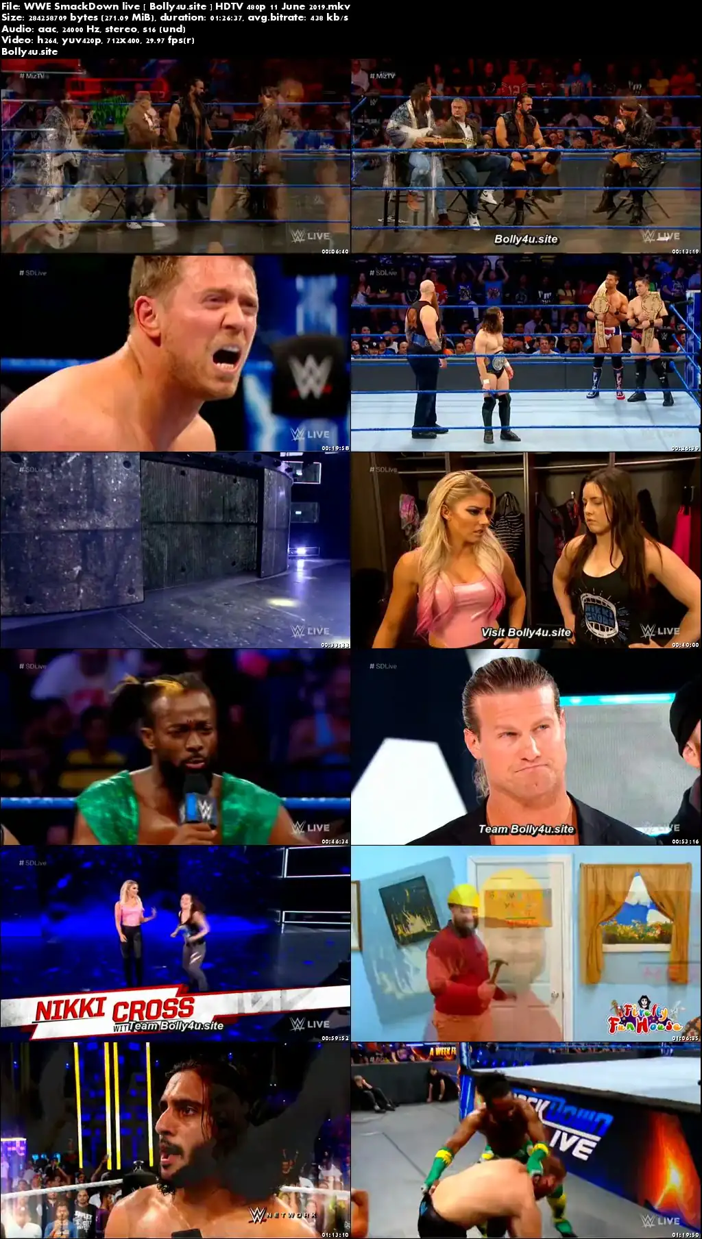 WWE Smackdown Live HDTV 280Mb 480p 11 June 2019 download WWE Smackdown Live HDTV 280Mb 480p 11 June 2019 download