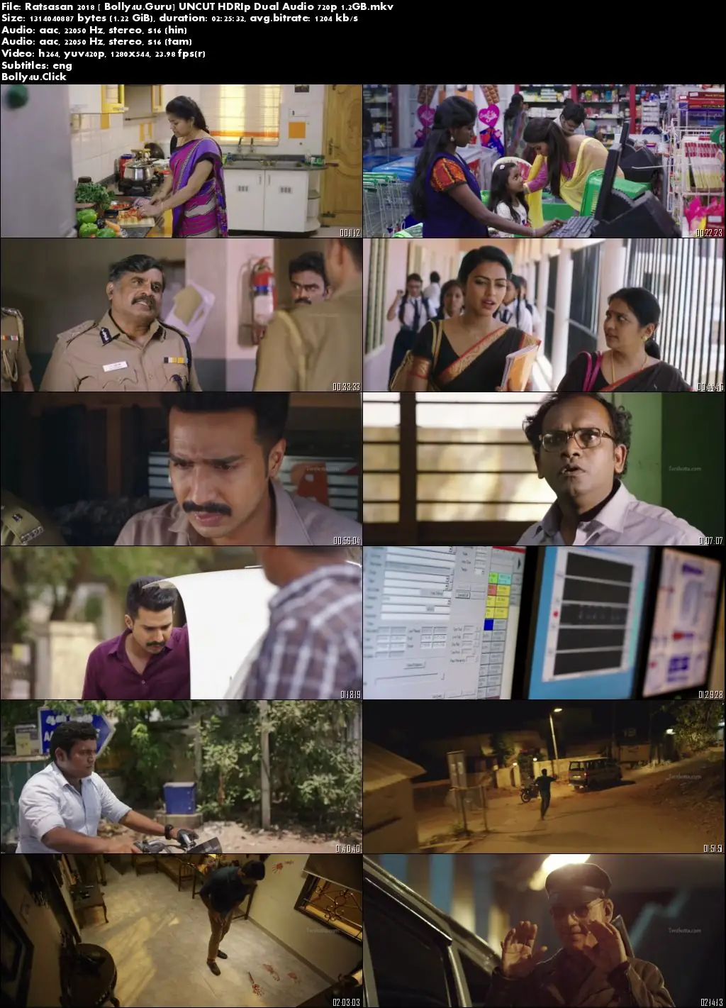 Ratsasan 2018 HDRip 450MB UNCUT Hindi Dual Audio 480p Download