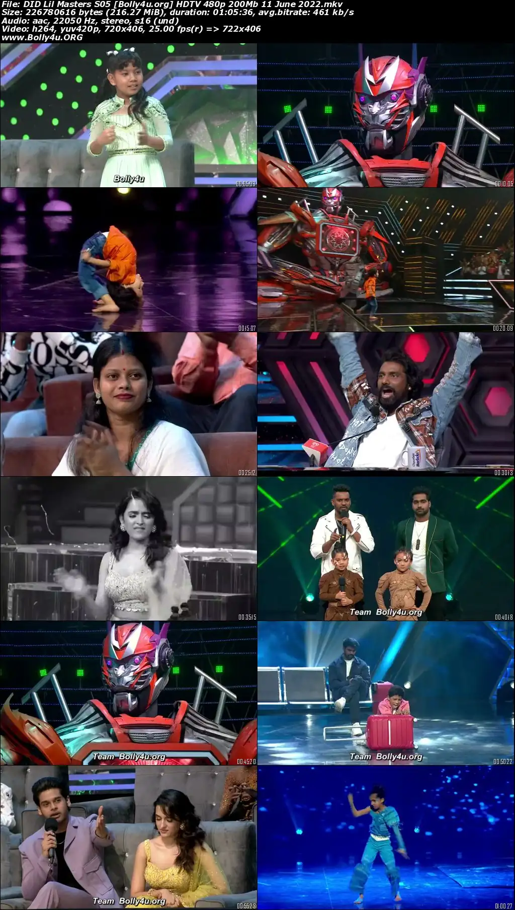 DID Lil Masters S05 HDTV 480p 200Mb 11 June 2022 Download