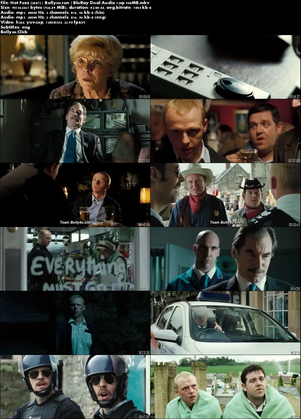 Hot Fuzz 2007 BluRay 400MB Hindi Dual Audio 480p ESub Download Hot Fuzz 2007 BluRay 400MB Hindi Dual Audio 480p ESub Download