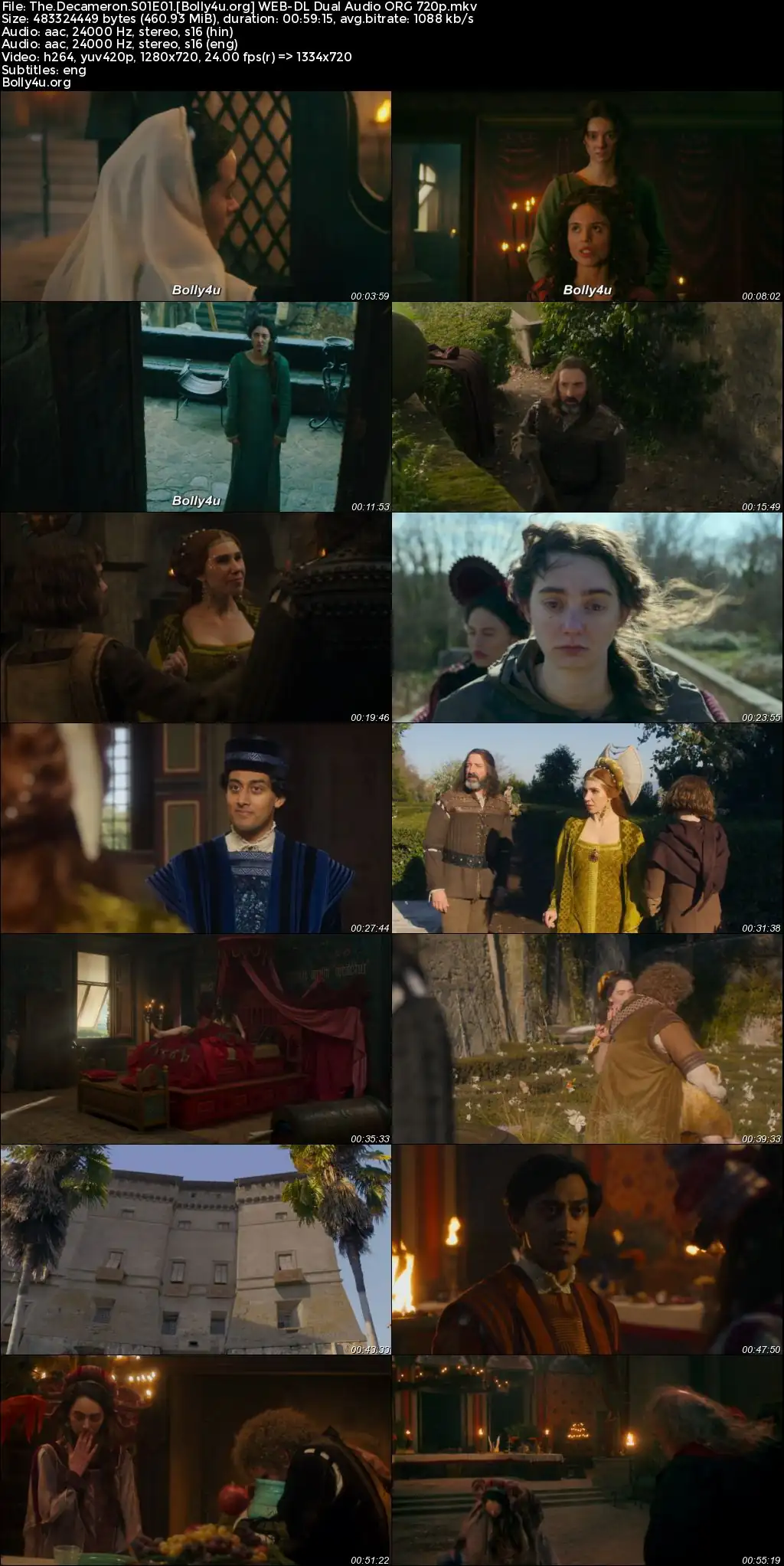 The Decameron 2024 WEB-DL Hindi Dual Audio ORG S01 Complete Download 720p  480p