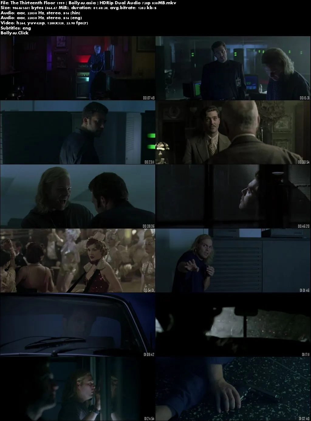 The Thirteenth Floor 1999 HDRip 300Mb Hindi Dual Audio 480p Download The Thirteenth Floor 1999 HDRip 300Mb Hindi Dual Audio 480p Download