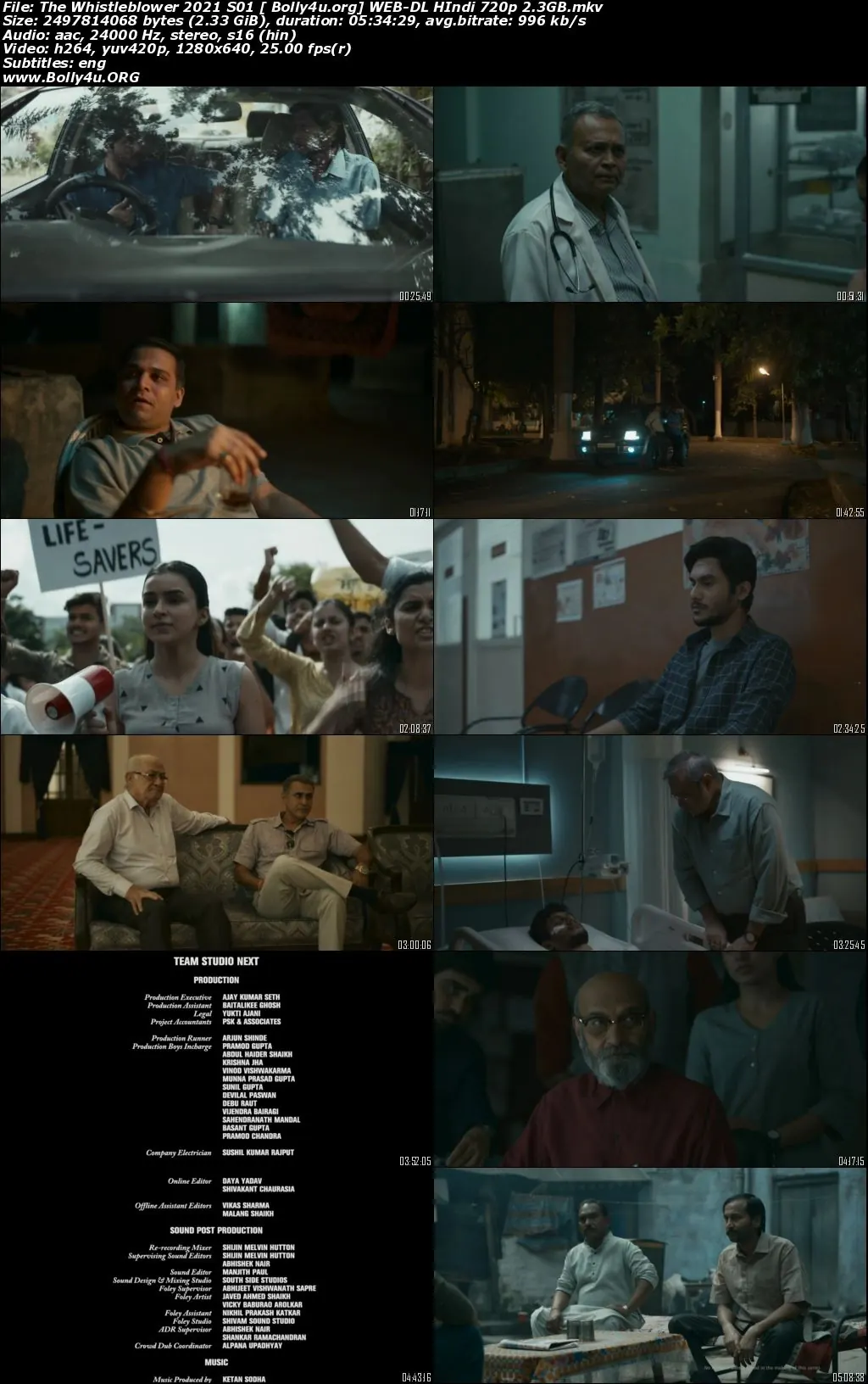 The Whistleblower 2021 WEB-DL 2.3GB Hindi S01 Complete Download 720p