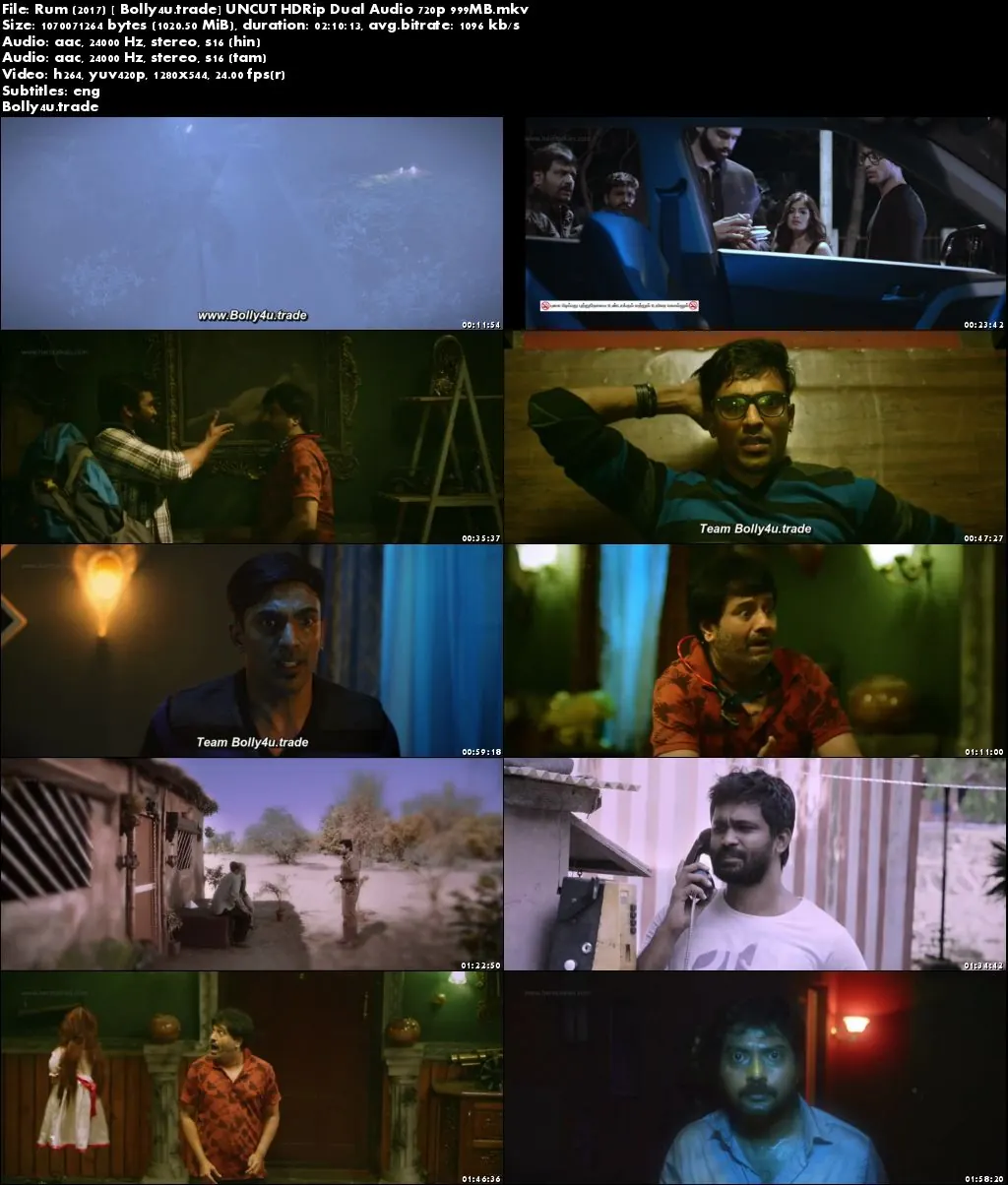 Rum 2017 HDRip 999Mb UNCUT Hindi Dubbed Dual Audio 720p Download