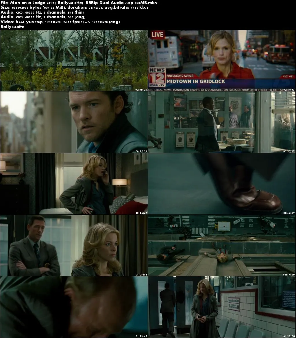 Man on a Ledge 2012 BluRay 350MB Hindi Dual Audio 480p Download Man on a Ledge 2012 BluRay 350MB Hindi Dual Audio 480p Download