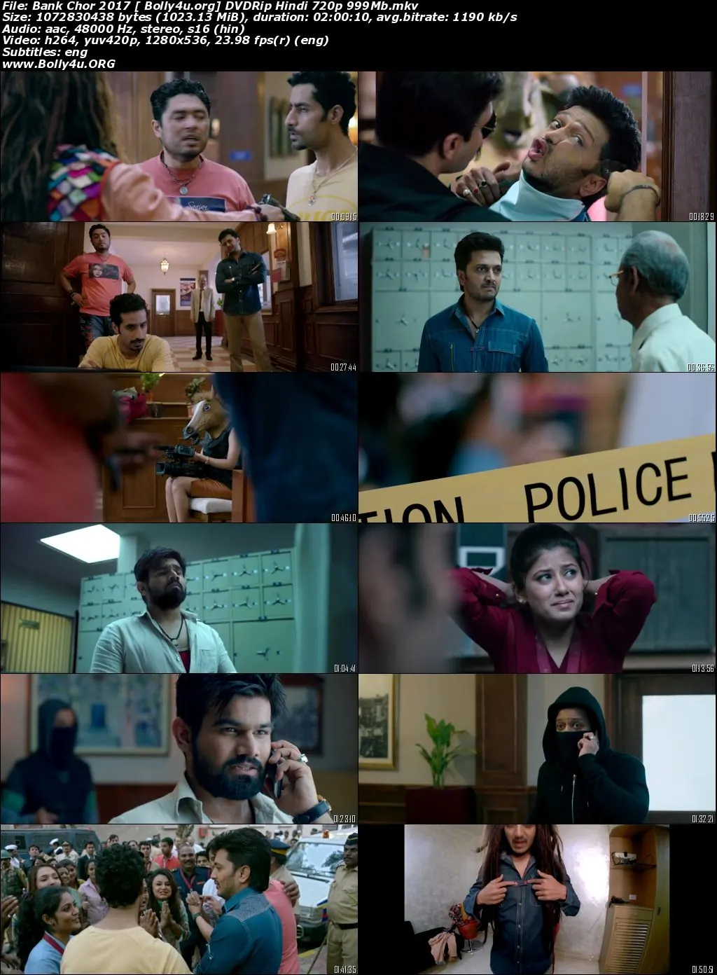 Bank Chor 2017 DVDRip Hindi Movie Download 720p  480p