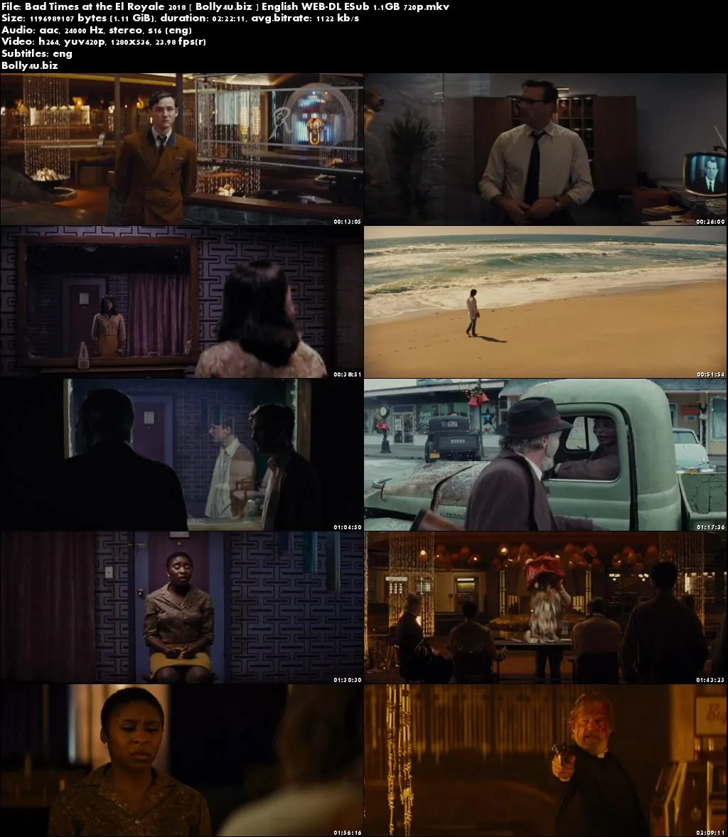 Bad Times at the El Royale 2018 WEB-DL English 720p ESub Download