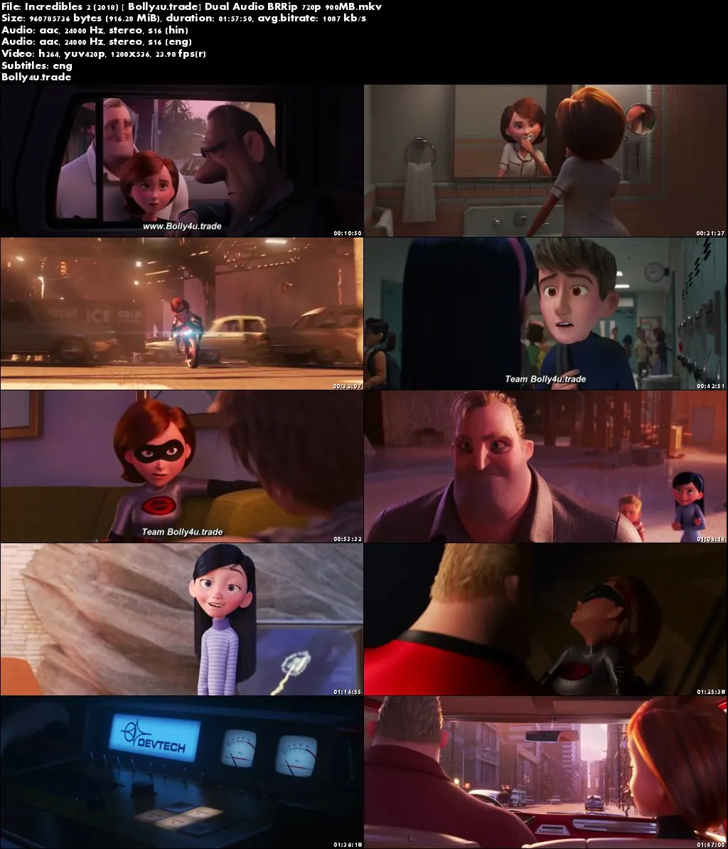 Incredibles 2 2018 BRRip 900Mb Hindi Dual Audio ORG 720p ESub Download Incredibles 2 2018 BRRip 900Mb Hindi Dual Audio ORG 720p ESub Download