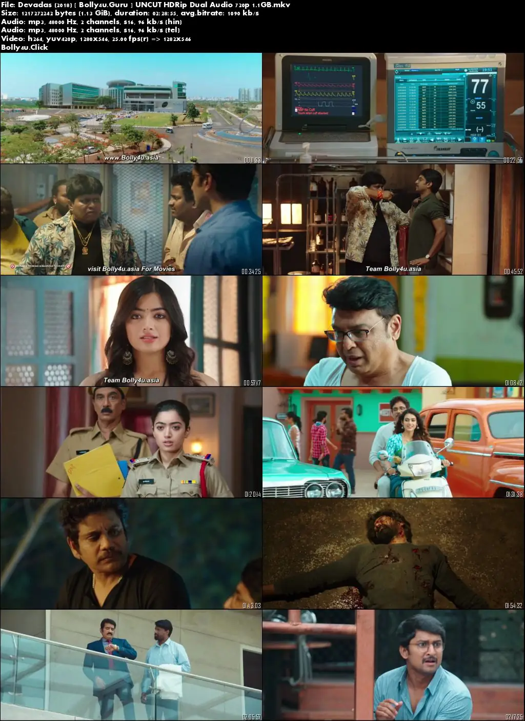 Devadas 2018 HDRip 1.1GB UNCUT Hindi Dual Audio 720p Download