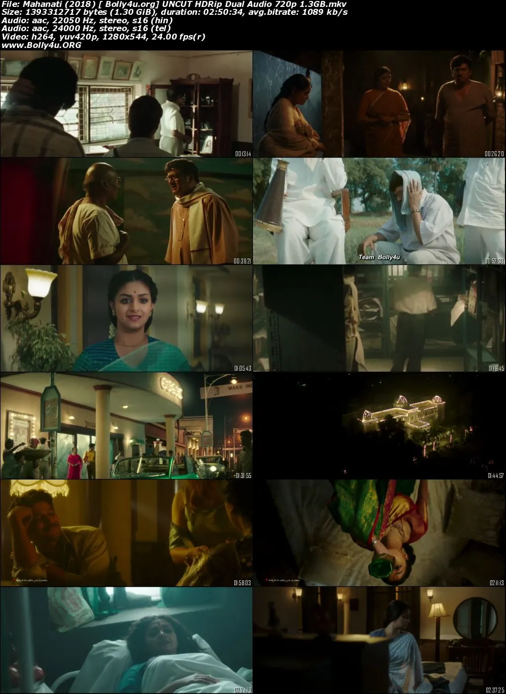 Mahanati 2018 HDRip 1.3GB UNCUT Hindi Dual Audio 720p Download