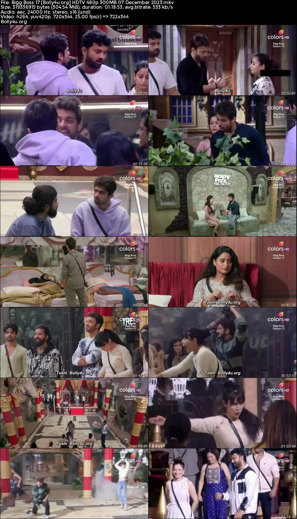 Bigg Boss 17 HDTV 480p 300MB 07 December 2023 Download Bigg Boss 17 HDTV 480p 300MB 07 December 2023 Download