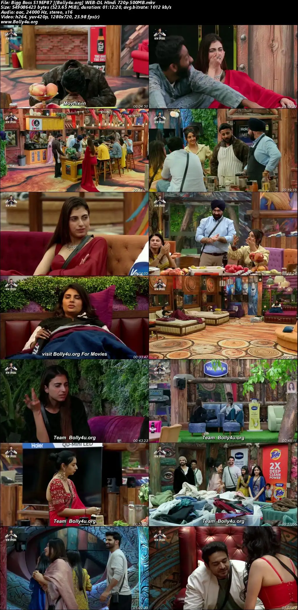 Bigg Boss 2025 WEB-DL Hindi S19EP87 Download 720p  480p