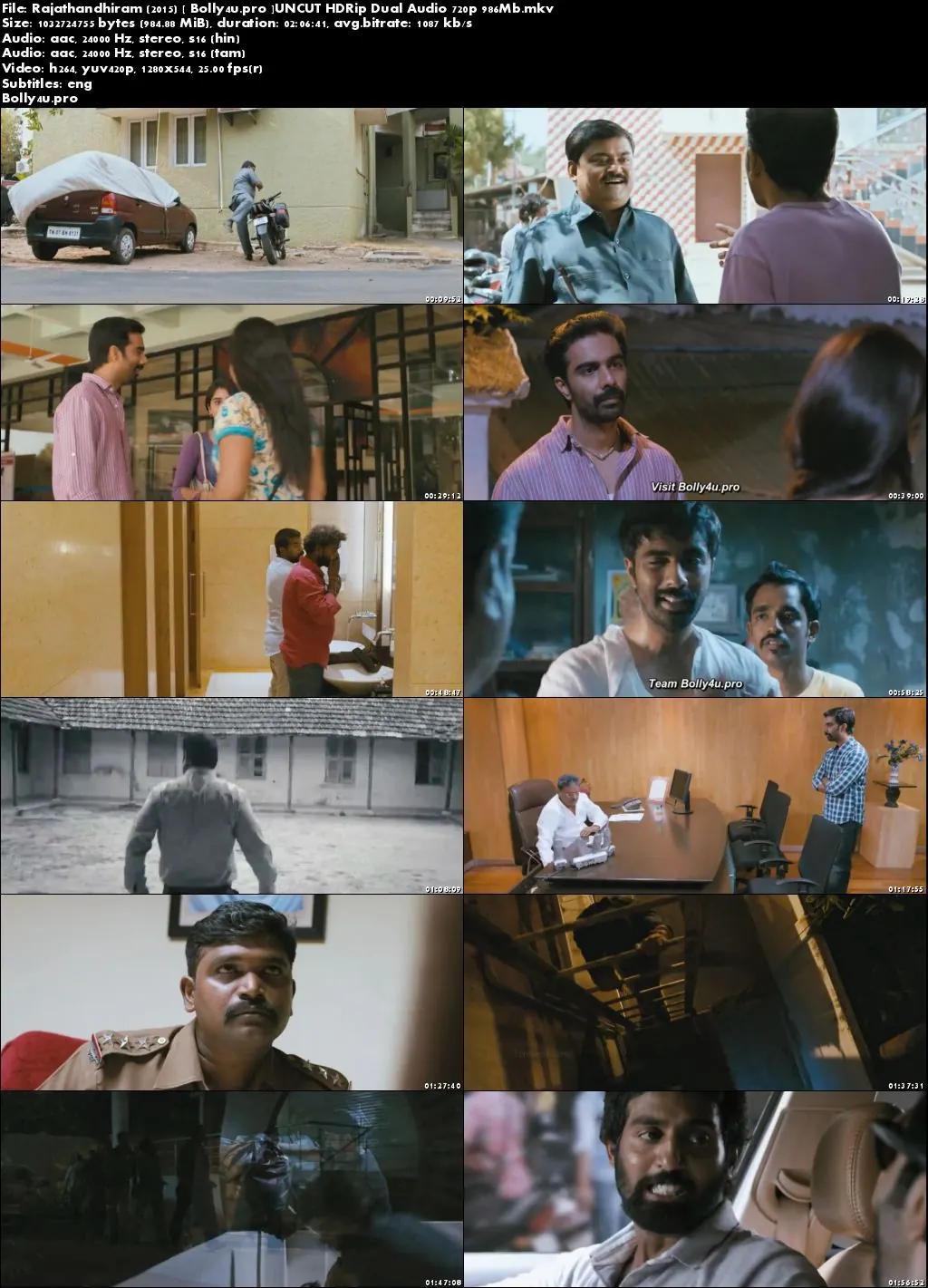 Rajathandhiram 2015 HDRip 950MB UNCUT Hindi Dual Audio 720p Download Rajathandhiram 2015 HDRip 950MB UNCUT Hindi Dual Audio 720p Download