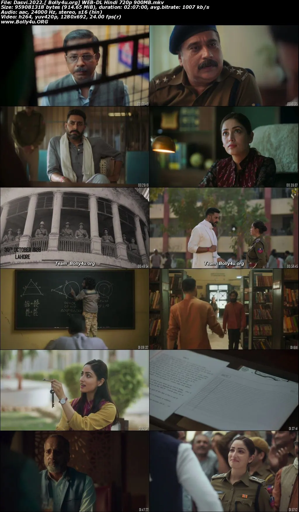Dasvi 2022 WEB-DL Hindi Movie Download 720p  480p