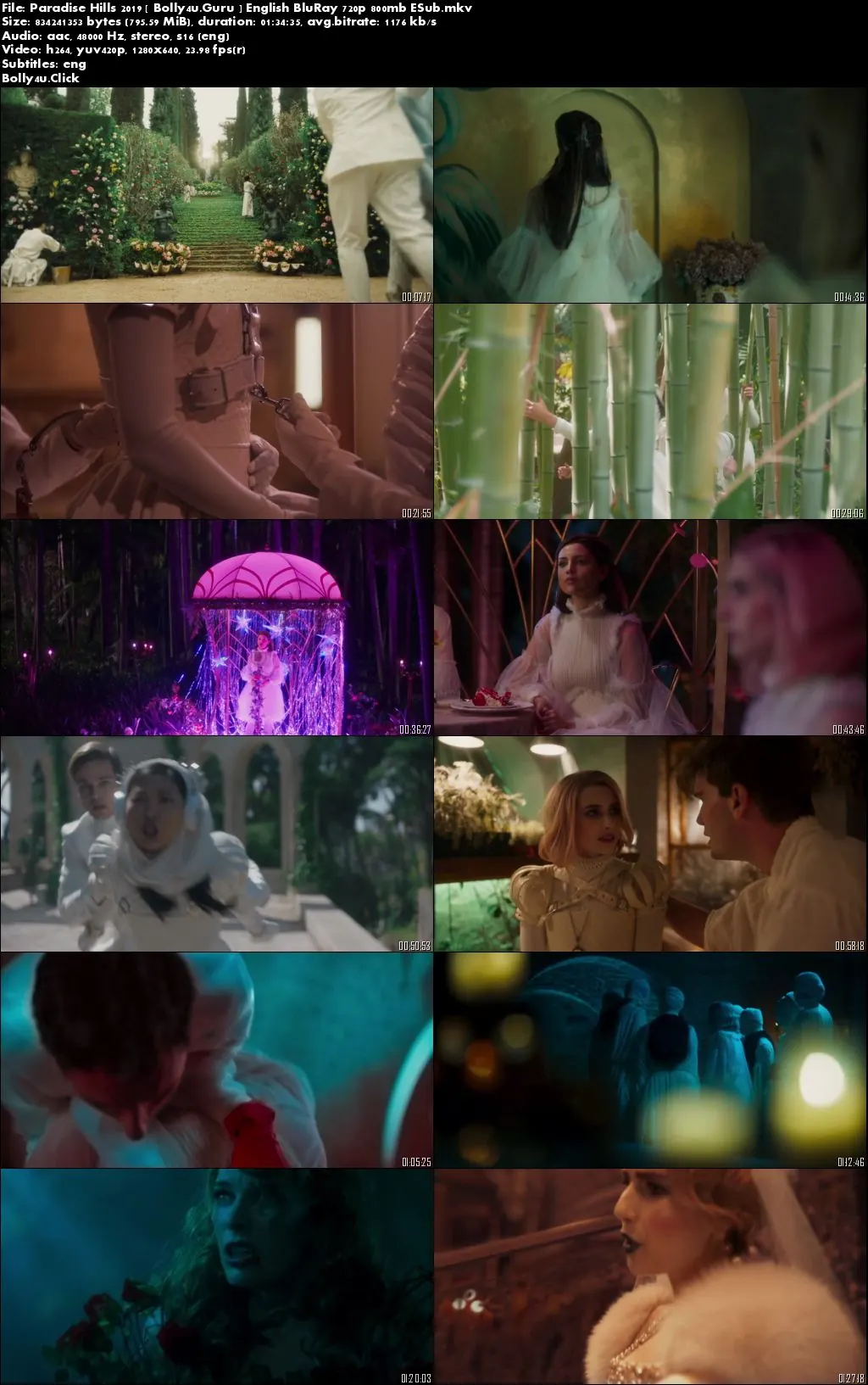 Paradise Hills 2019 BRRip 800Mb English 720p ESub download