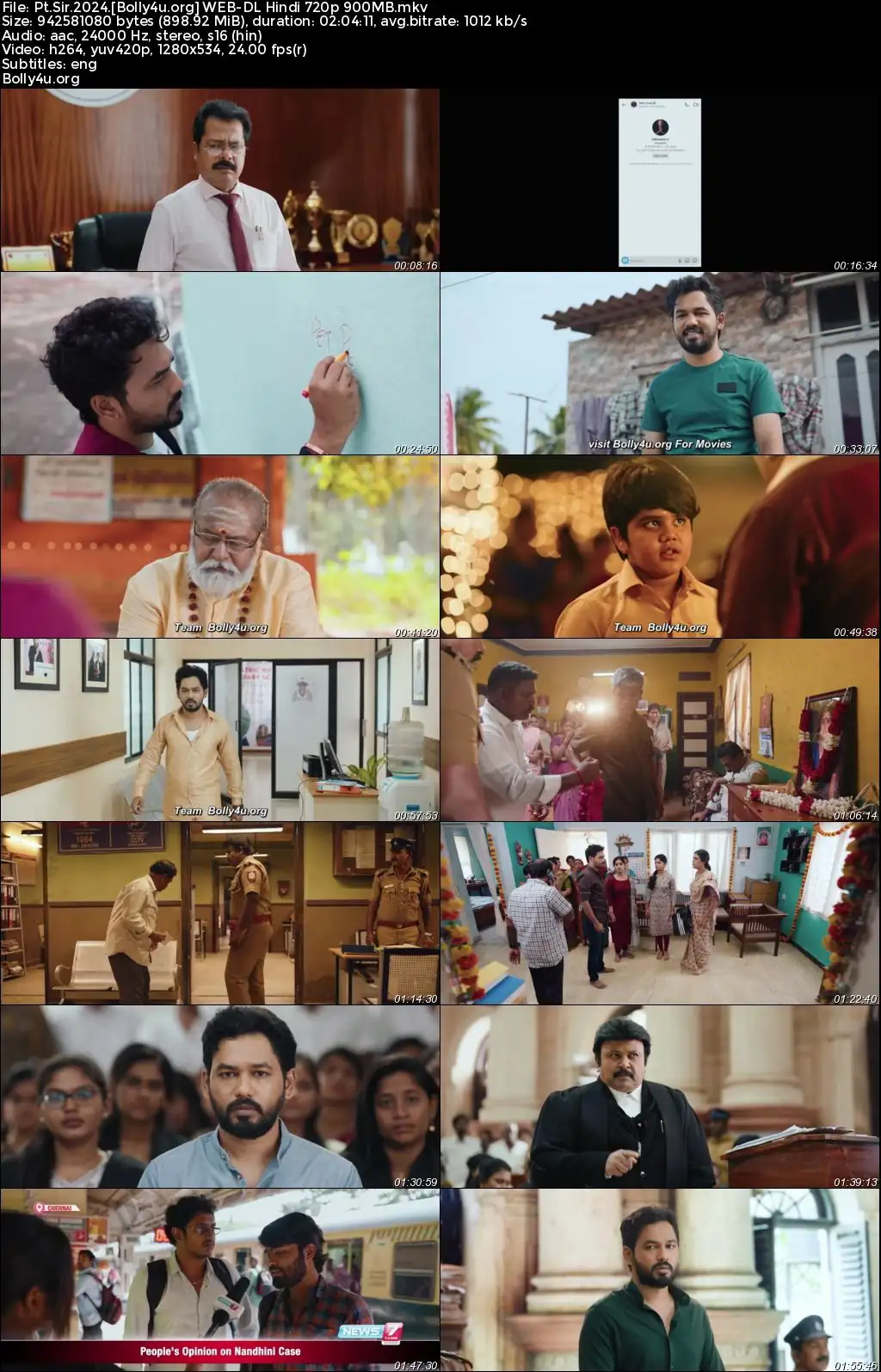 PT Sir 2024 WEB-DL Hindi Dubbed ORG Full Movie Download 1080p  720p  480p
