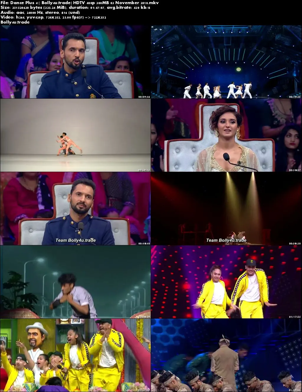 Dance Plus Season 4 HDTV 480p 300MB 03 November 2018 Download