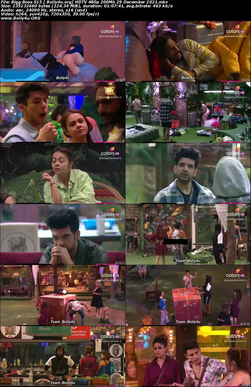 Bigg Boss S15 HDTV 480p 200Mb 29 December 2021 Download Bigg Boss S15 HDTV 480p 200Mb 29 December 2021 Download