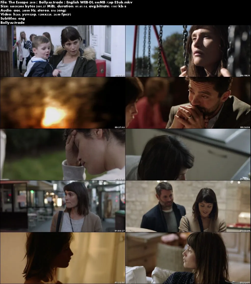 The Escape 2018 WEB-DL 800MB English 720p ESub Download