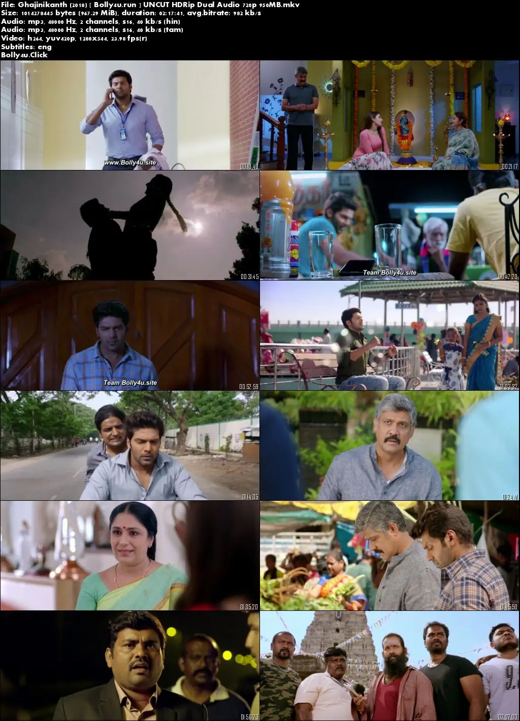 Ghajinikanth 2018 HDRip 950MB UNCUT Hindi Dual Audio 720p Download