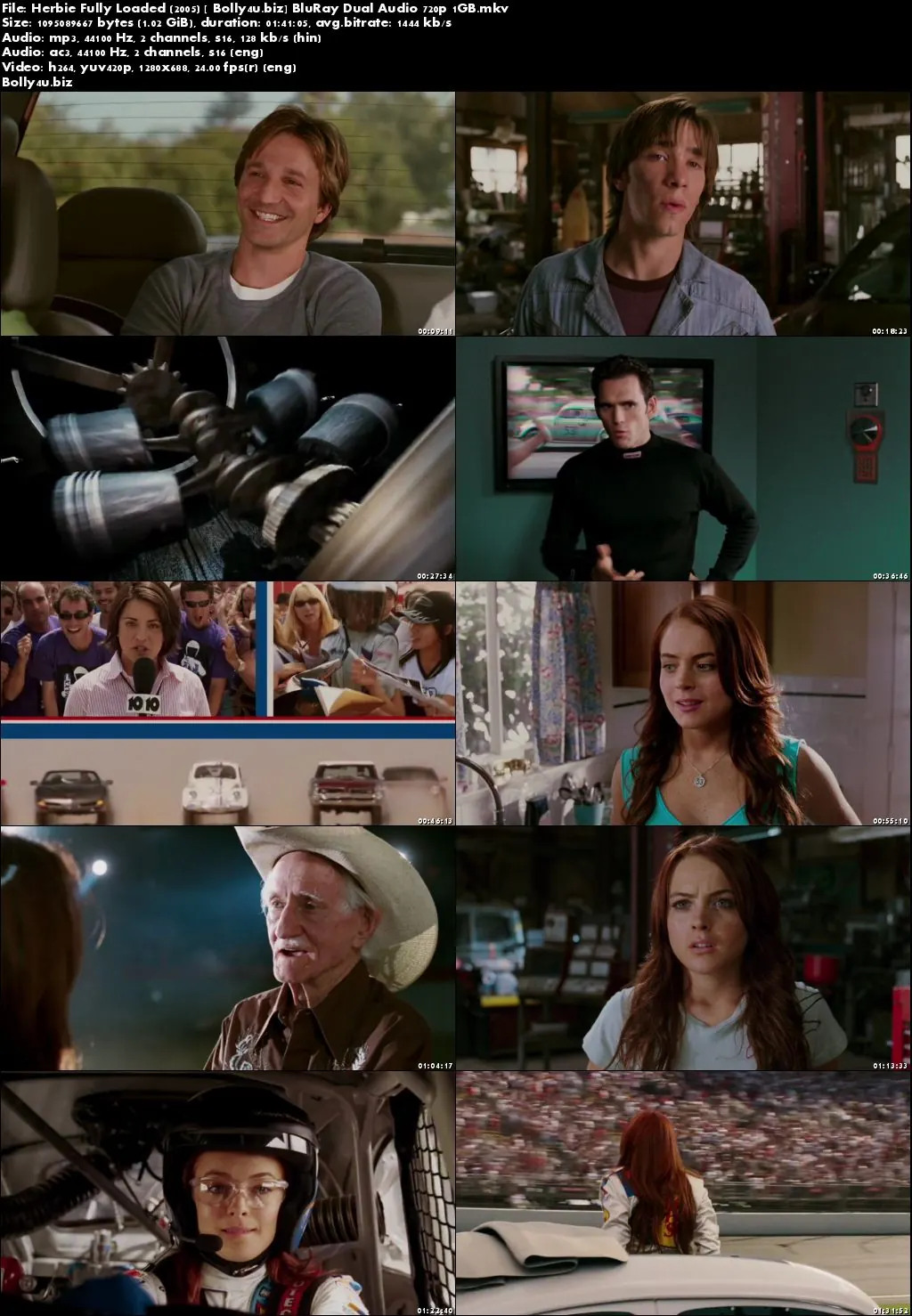 Herbie Fully Loaded 2005 BluRay 1Gb Hindi Dual Audio 720p Download Herbie Fully Loaded 2005 BluRay 1Gb Hindi Dual Audio 720p Download