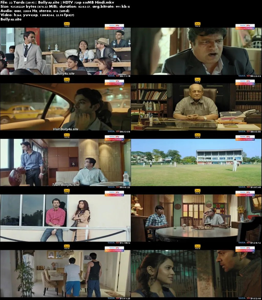 22 Yards 2019 HDTV 350Mb Hindi 480p Download