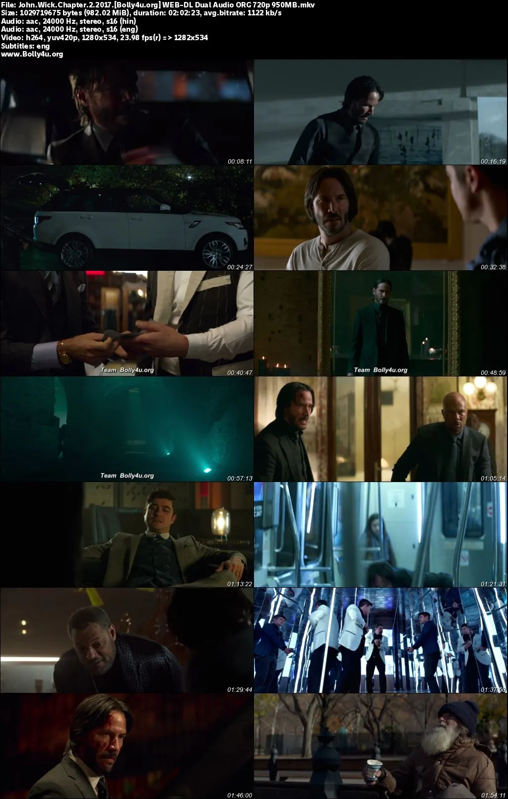 John Wick Chapter 2 2017 WEB-DL Hindi Dual Audio ORG Full Movie Download 1080p  720p  480p