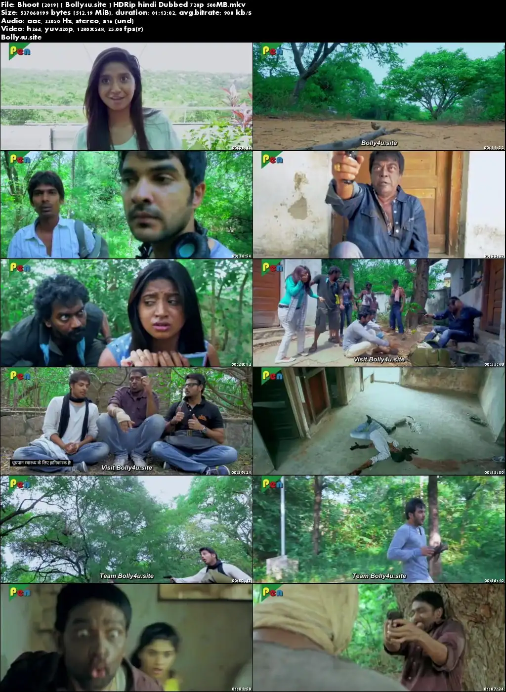 Bhoot 2019 HDRip 500MB Hindi Dubbed 720p Download