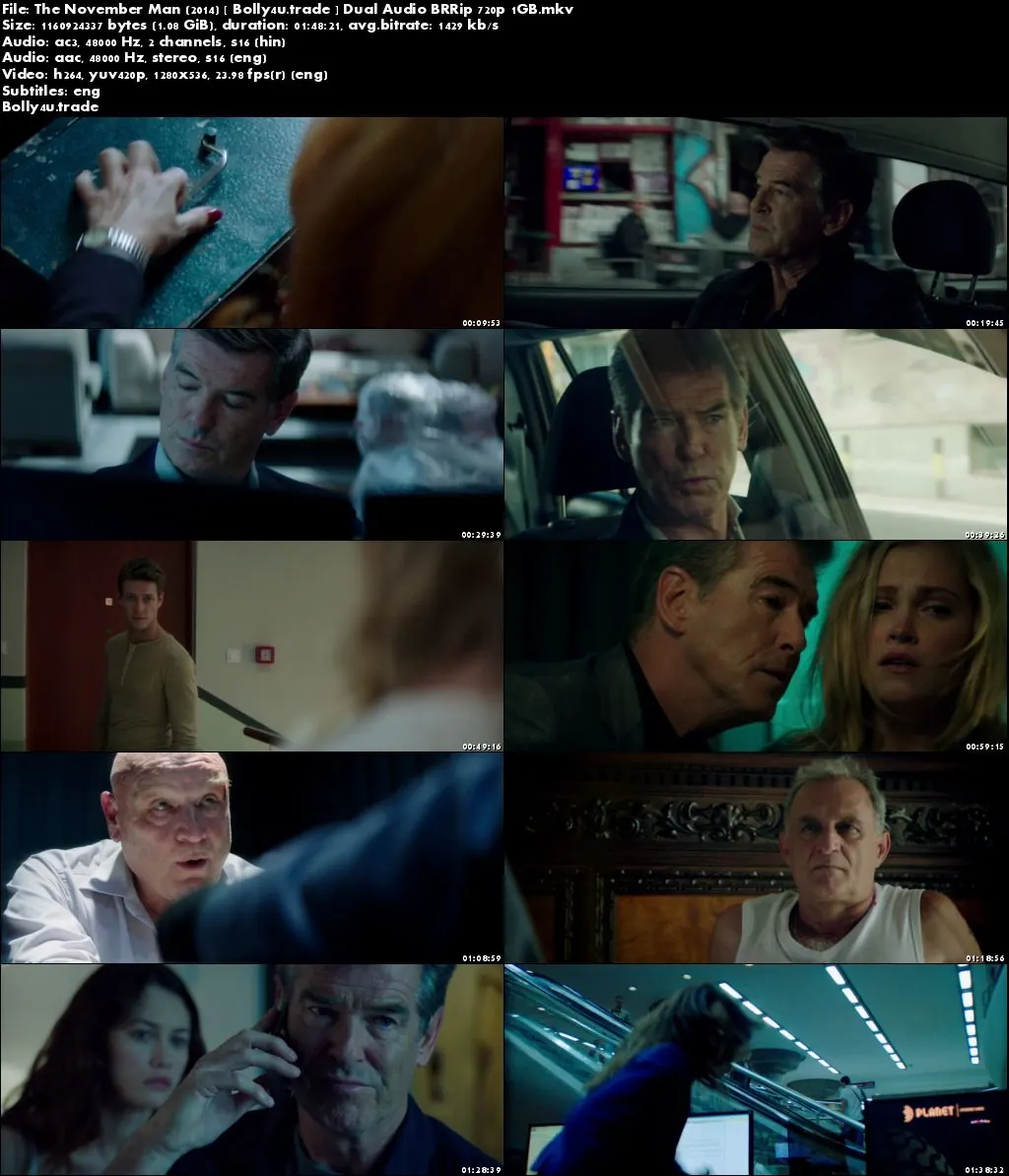 The November Man 2014 BRRip 480p Hindi Dual Audio 350MB Download The November Man 2014 BRRip 480p Hindi Dual Audio 350MB Download