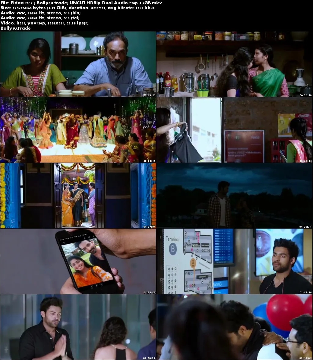 Fidaa 2017 UNCUT HDRip Hindi Dual Audio 720p Watch Online Full Movie Download