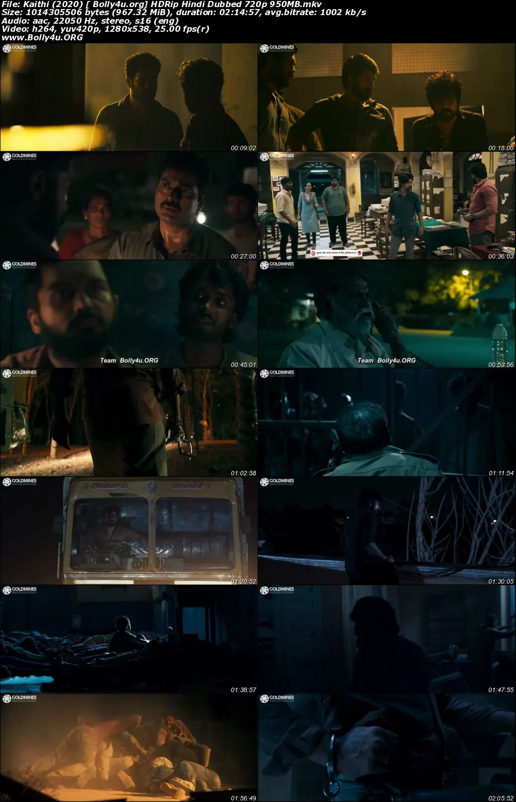Kaithi 2020 HDRip 950Mb Hindi Dubbed 720p Download