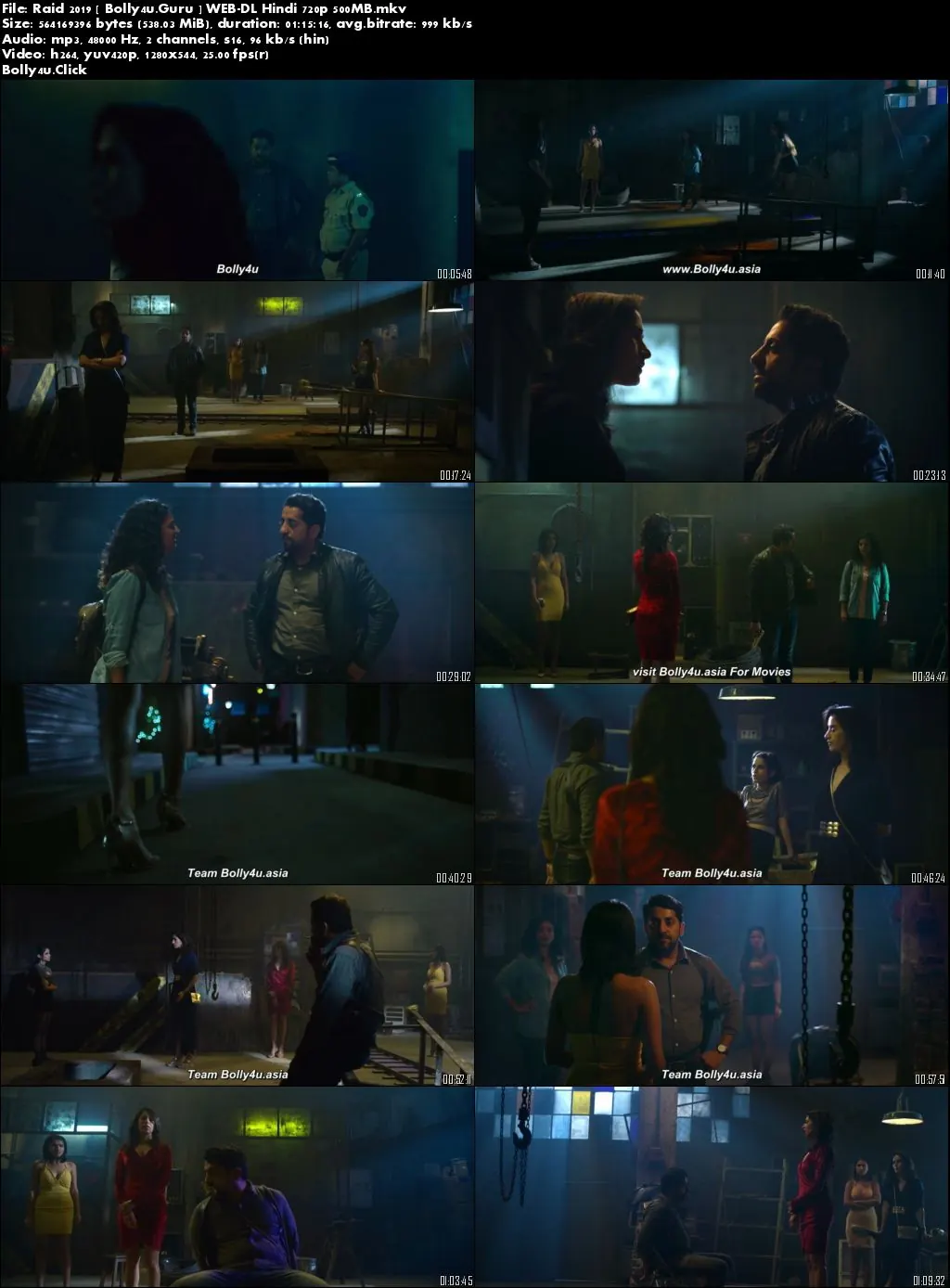Raid 2019 WEB-DL 200Mb Hindi 480p Download