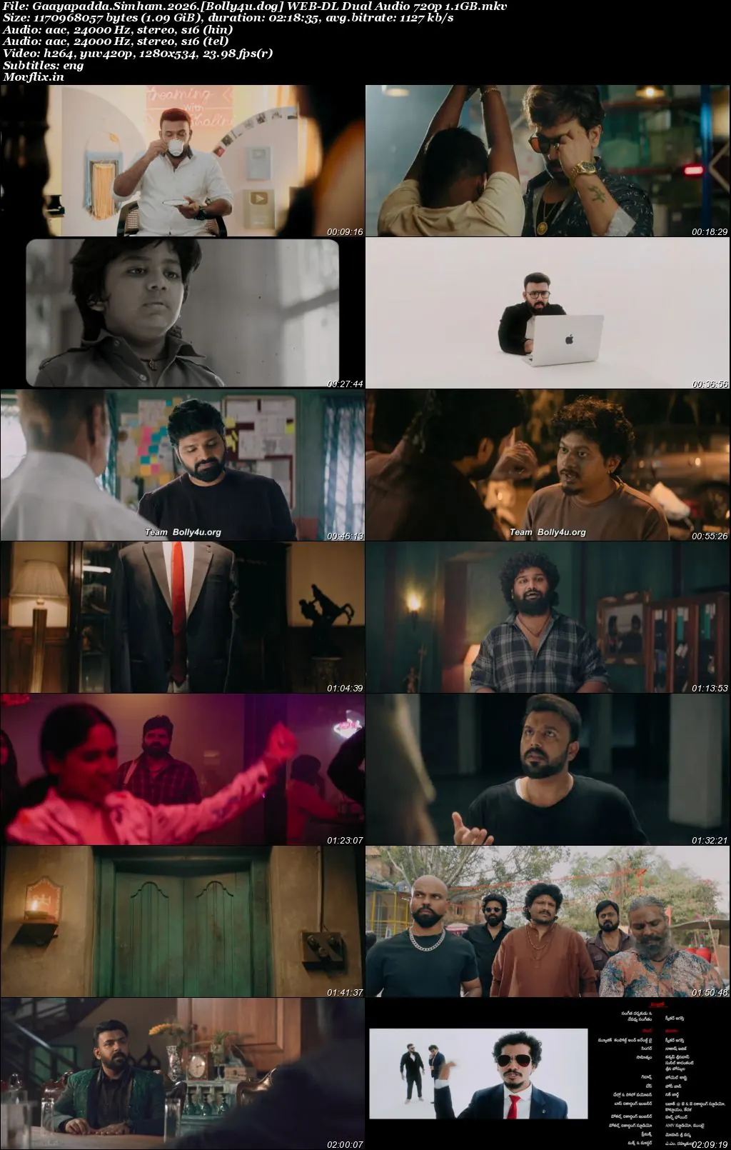Gaayapadda Simham 2026 WEB-DL UNCUT Hindi Dual Audio ORG Full Movie Download 1080p  720p  480p