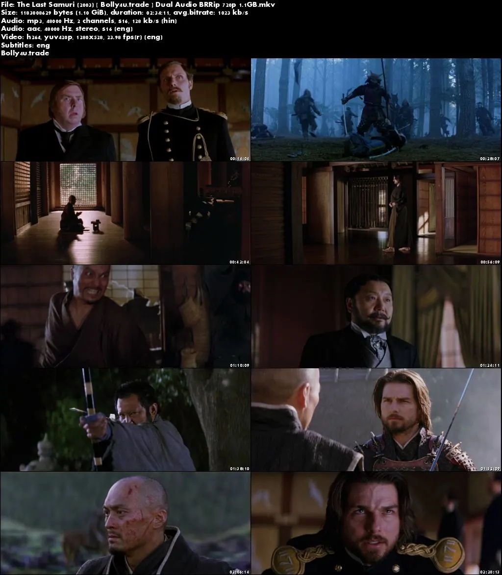 The Last Samuri 2003 BluRay Hindi Dubbed Dual Audio 720p ESub Download The Last Samuri 2003 BluRay Hindi Dubbed Dual Audio 720p ESub Download
