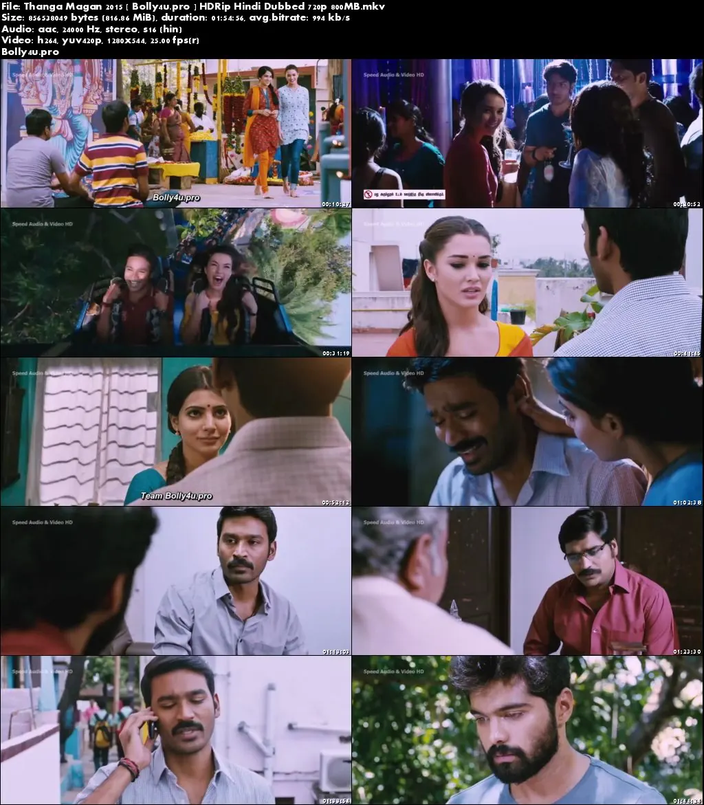 Thanga Magan 2015 HDRip 800MB Hindi Dubbed 720p Download Thanga Magan 2015 HDRip 800MB Hindi Dubbed 720p Download