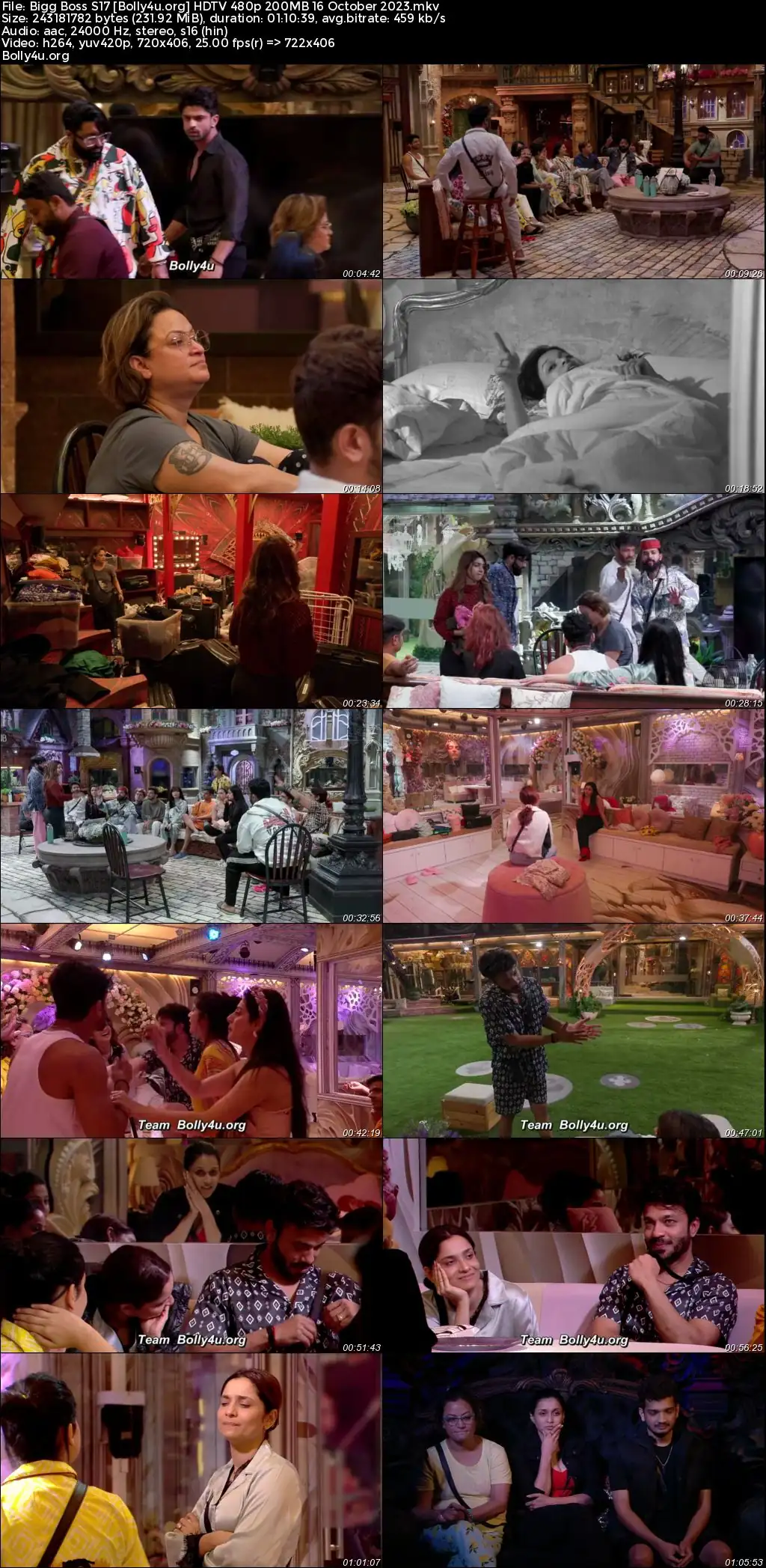 Bigg Boss S17 HDTV 480p 200MB 16 October 2023 Download Bigg Boss S17 HDTV 480p 200MB 16 October 2023 Download