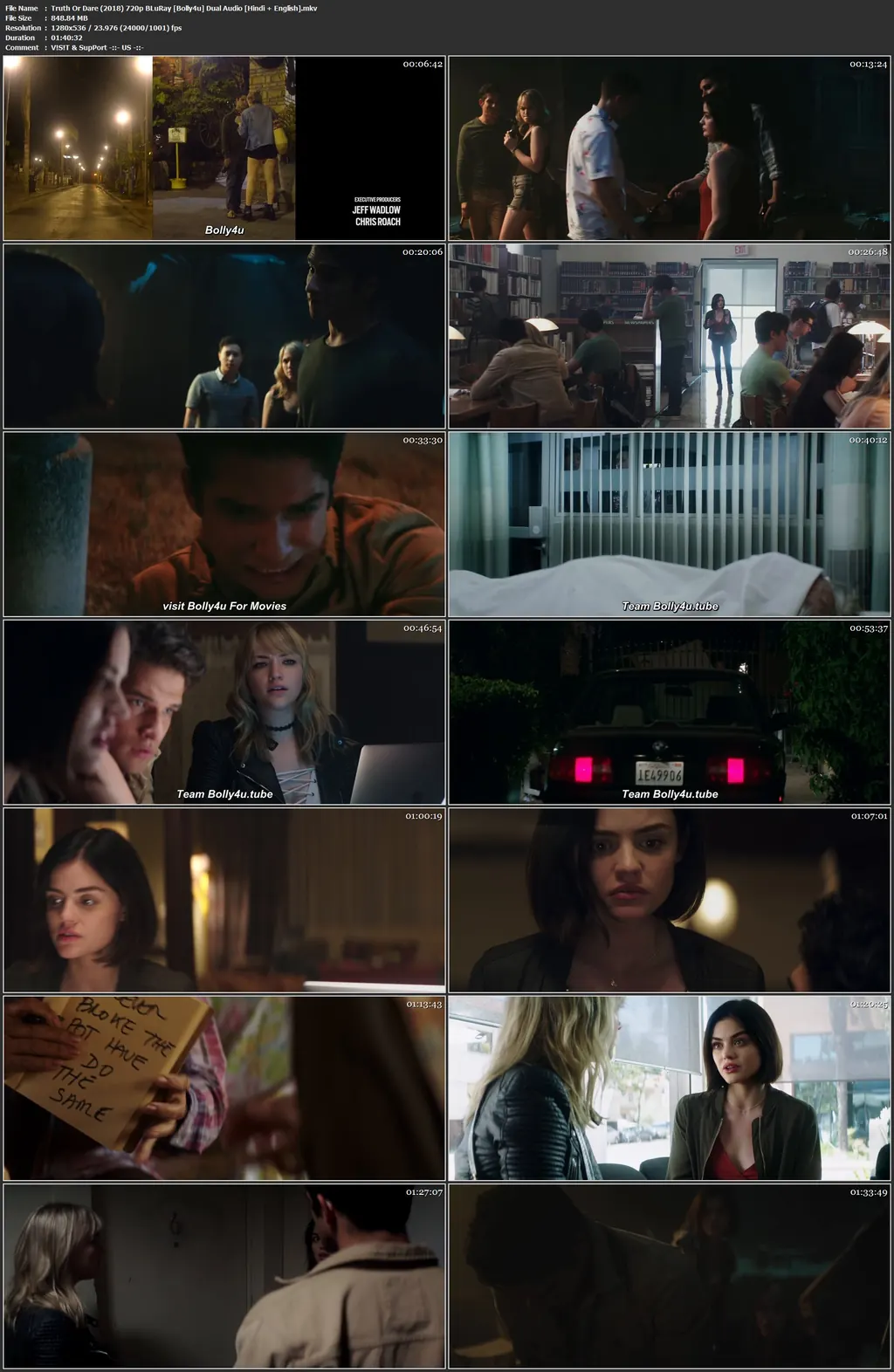 Truth or Dare 2018 BluRay 300MB Hindi Dual Audio 480p Esubs Truth or Dare 2018 BluRay 300MB Hindi Dual Audio 480p Esubs still 1 Bolly4u Official