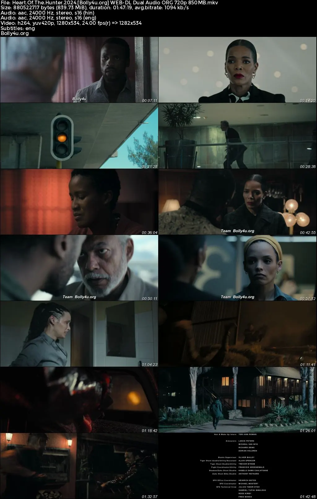 Heart Of The Hunter 2024 WEB-DL Hindi Dual Audio ORG Full Movie Download 1080p  720p  480p
