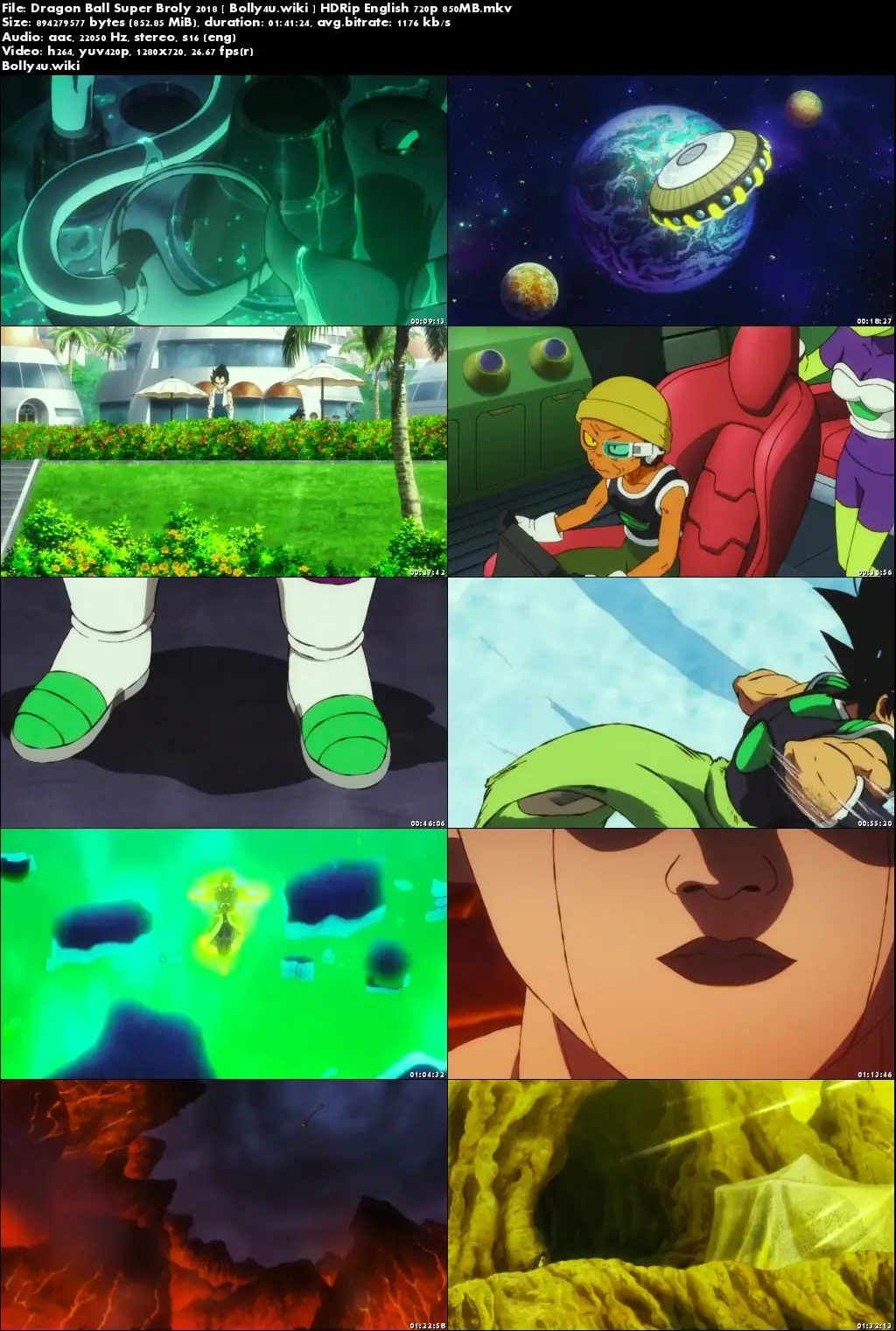 Dragon Ball Super Broly 2018 HDRip 850MB English 720p Download