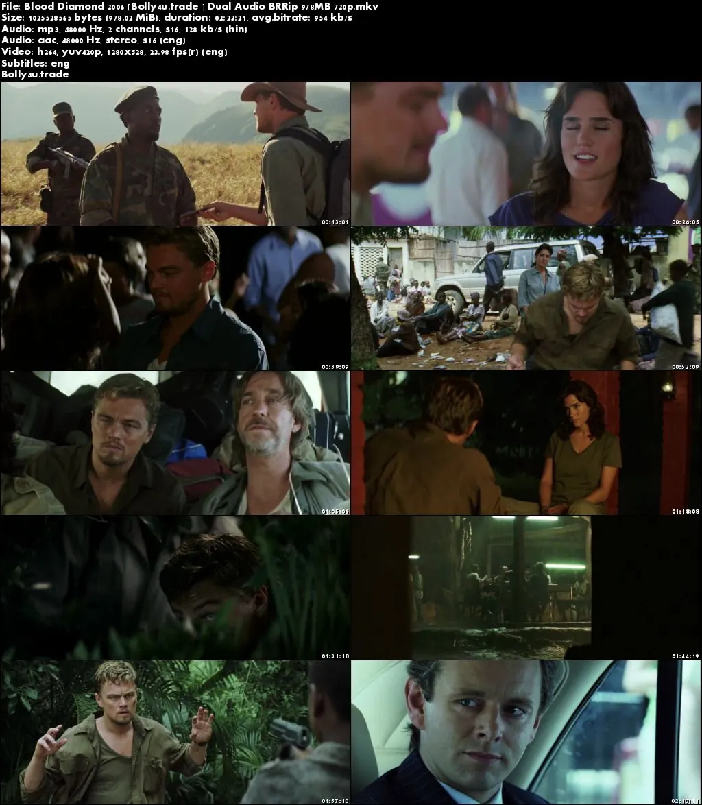 Blood Diamond 2006 BluRay 450MB Hindi Dubbed Dual Audio 480p Download