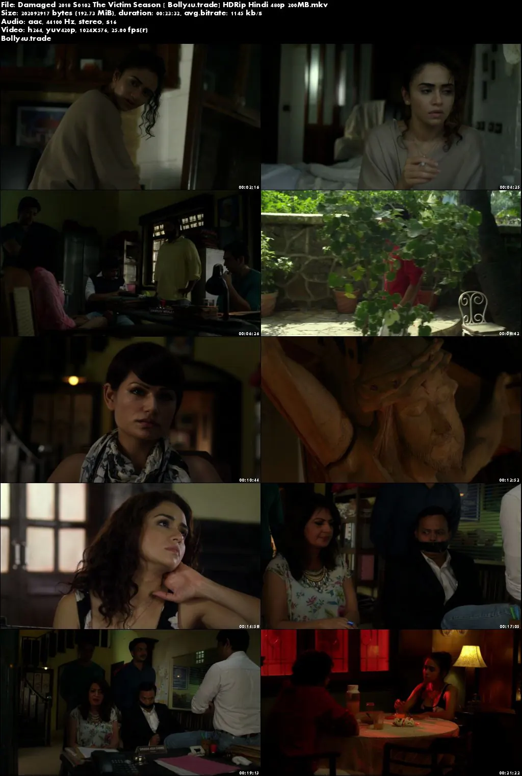Damaged 2018 S0102 The Victim Season HDRip 200MB Hindi 720p Download