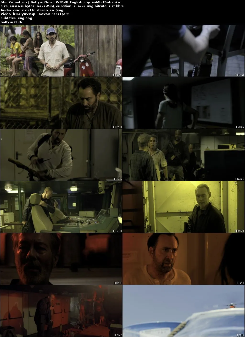 Primal 2019 WEB-DL 300MB English 480p ESub Download