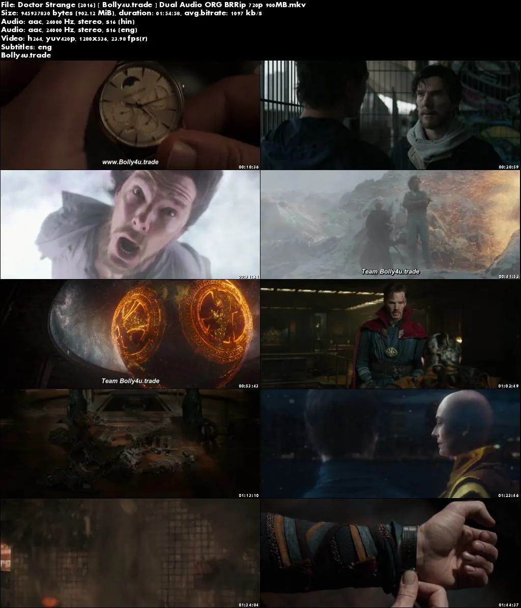 Doctor Strange 2016 BluRay 400MB Hindi Dual Audio ORG 480p ESub Download