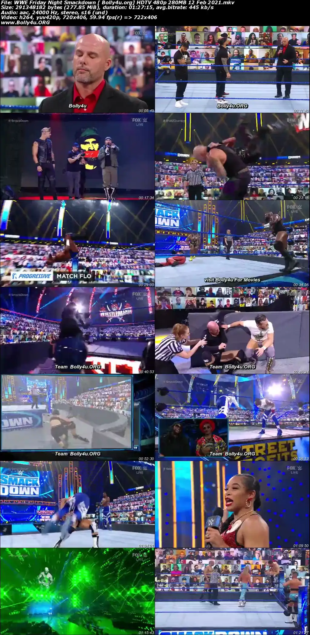 WWE Friday Night Smackdown HDTV 480p 280MB 12 Feb 2021 Download WWE Friday Night Smackdown HDTV 480p 280MB 12 Feb 2021 Download