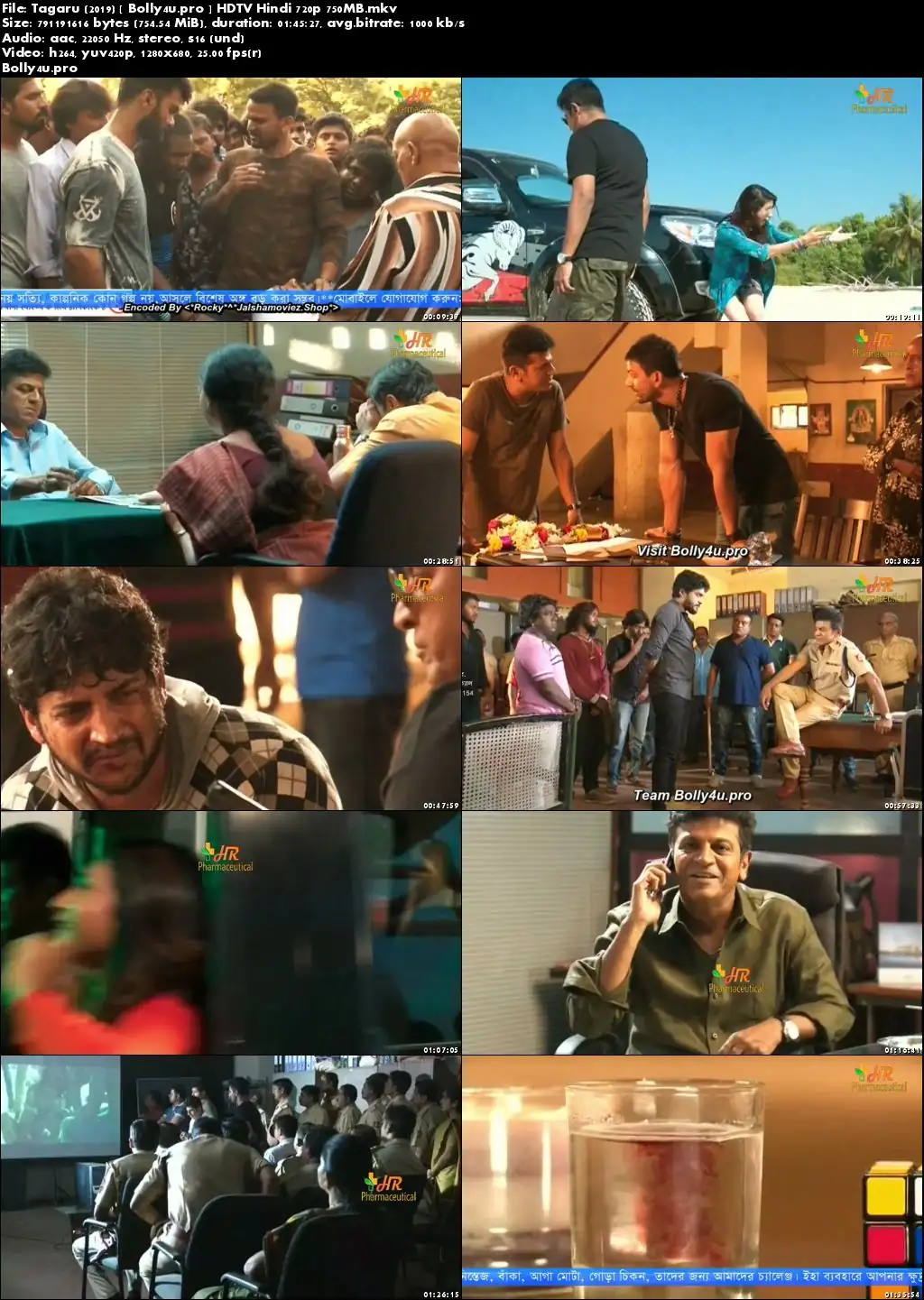 Tagaru 2019 HDTV 750Mb Full Hindi Dubbed Movie Download 720p