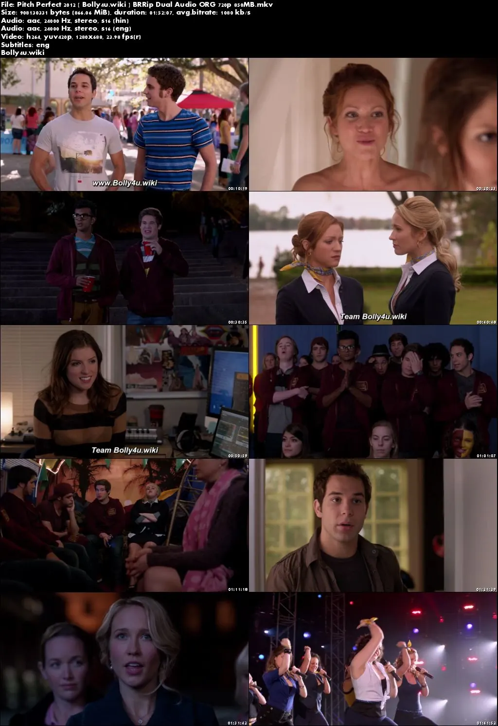 Pitch Perfect 2012 BRRip 350MB Hindi Dual Audio ORG 480p Download Pitch Perfect 2012 BRRip 350MB Hindi Dual Audio ORG 480p Download