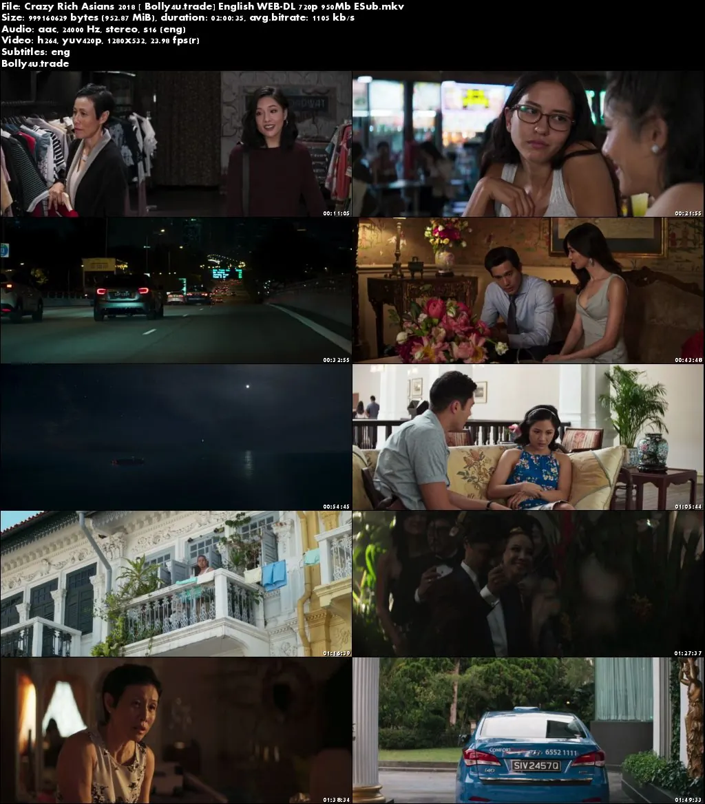 Crazy Rich Asians 2018 WEB-DL 950MB English 720p ESub Download Crazy Rich Asians 2018 WEB-DL 950MB English 720p ESub Download
