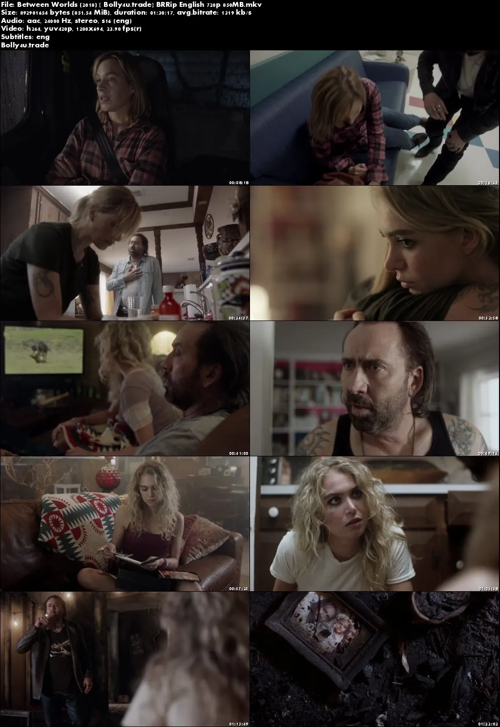 Between Worlds 2018 BRRip 300Mb Full English Movie Download 480p ESub